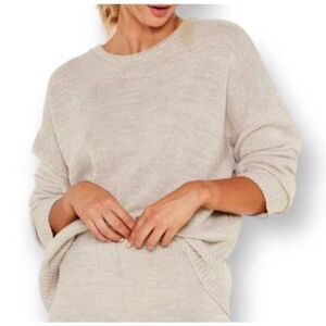 NASTY GAL CREAM/BEIGE SWEATER SZ.M EUC.